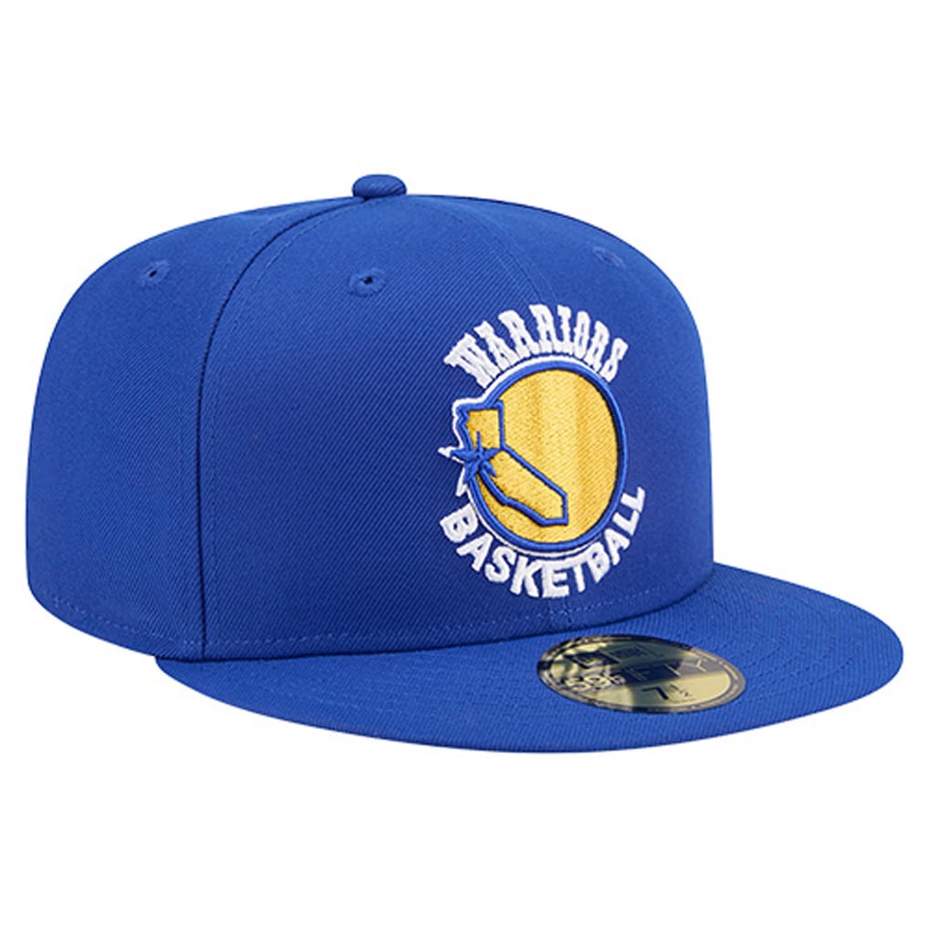  Golden State Warriors New Era Core Logo 59FIFTY Fitted Hat - Royal