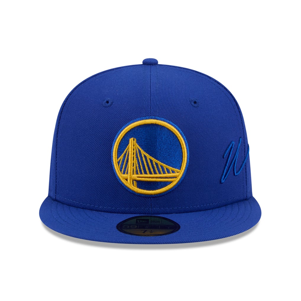 Golden State Warriors New Era Side Script 59FIFTY Fitted Hat - Royal