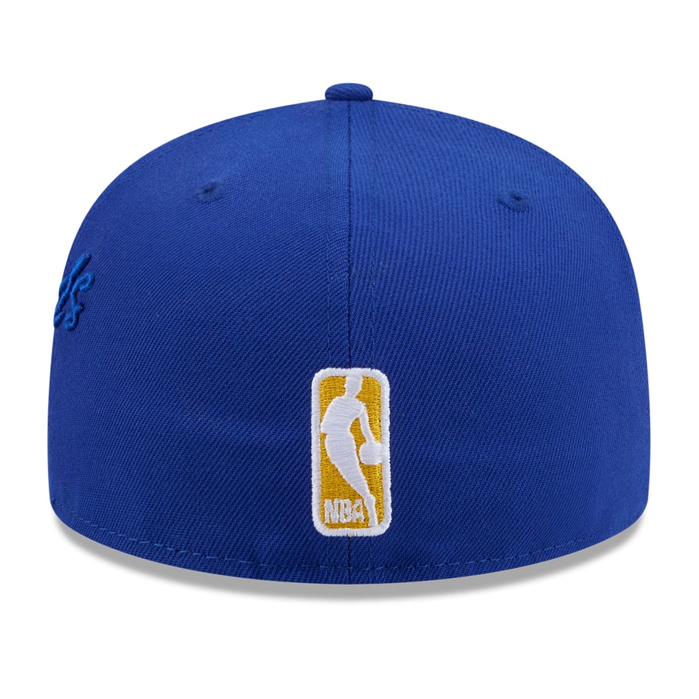 Golden State Warriors New Era Side Script 59FIFTY Fitted Hat - Royal