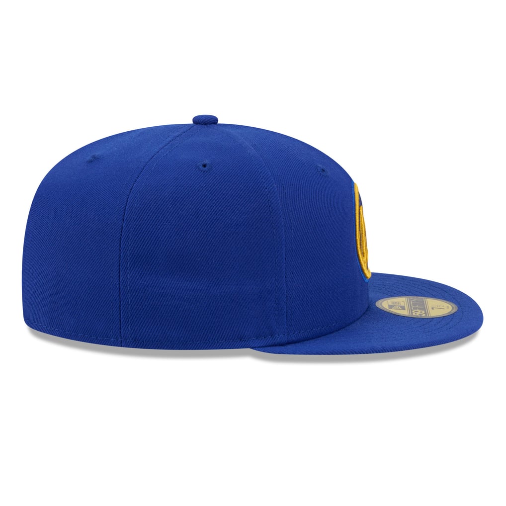 Golden State Warriors New Era Side Script 59FIFTY Fitted Hat - Royal