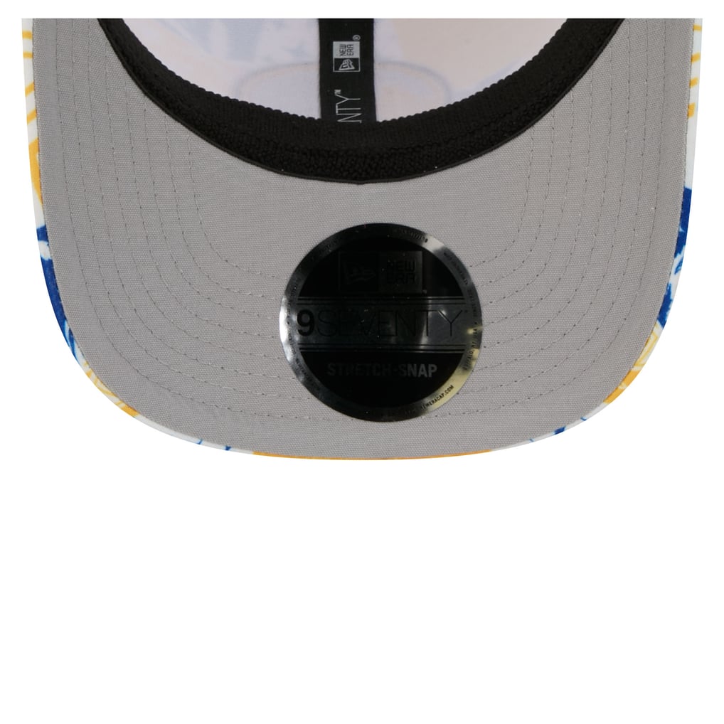 Golden State Warriors New Era Fan Pack Tropical Pattern 9SEVENTY Adjustable Hat - White