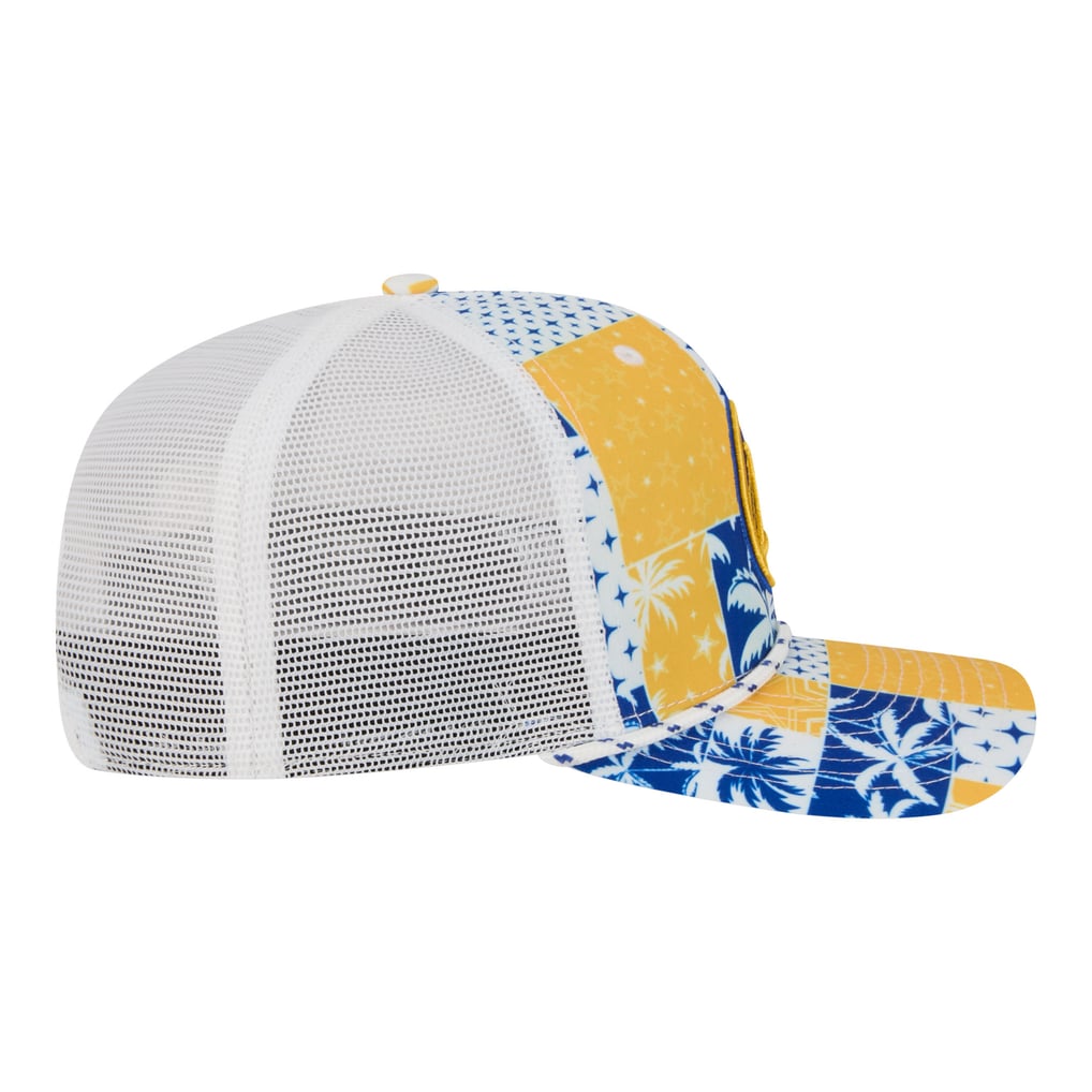 Golden State Warriors New Era Fan Pack Tropical Pattern 9SEVENTY Adjustable Hat - White