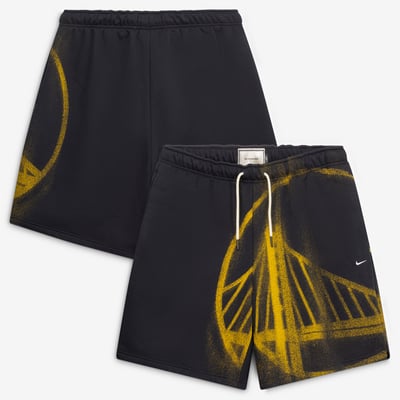Golden State Warriors Nike 2026 Standard Issue Practice Icon Fleece Shorts - Black
