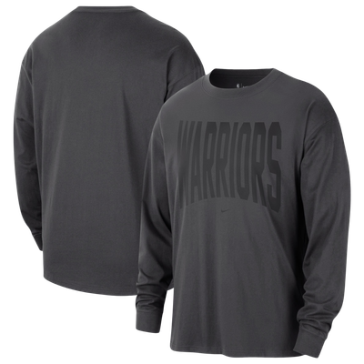 Golden State Warriors Nike 2026/27 Standard Issue Travel Long Sleeve T-Shirt - Charcoal