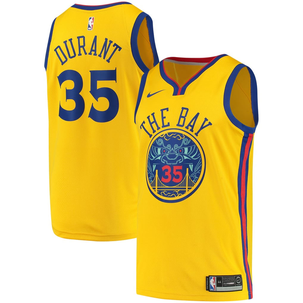 Men's Golden State Warriors Kevin Durant Nike Gold Swingman