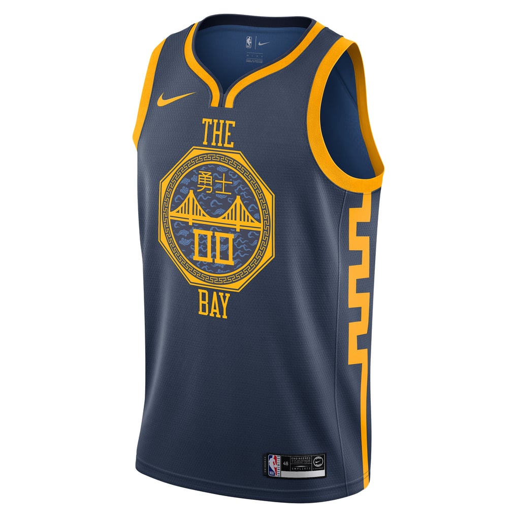 Men's Golden State Warriors Nike Navy 2018/19 Swingman Custom Jersey