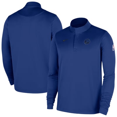 Golden State Warriors Nike Authentic Coaches Quarter-Zip Dri-FIT Top - Royal