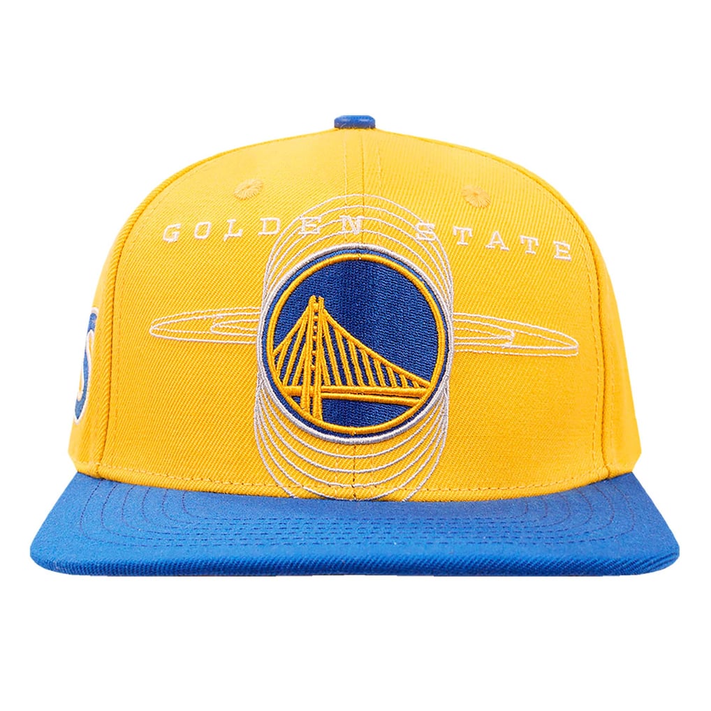 Golden State Warriors Pro Standard Logo Morph Snapback Hat - Gold/Royal
