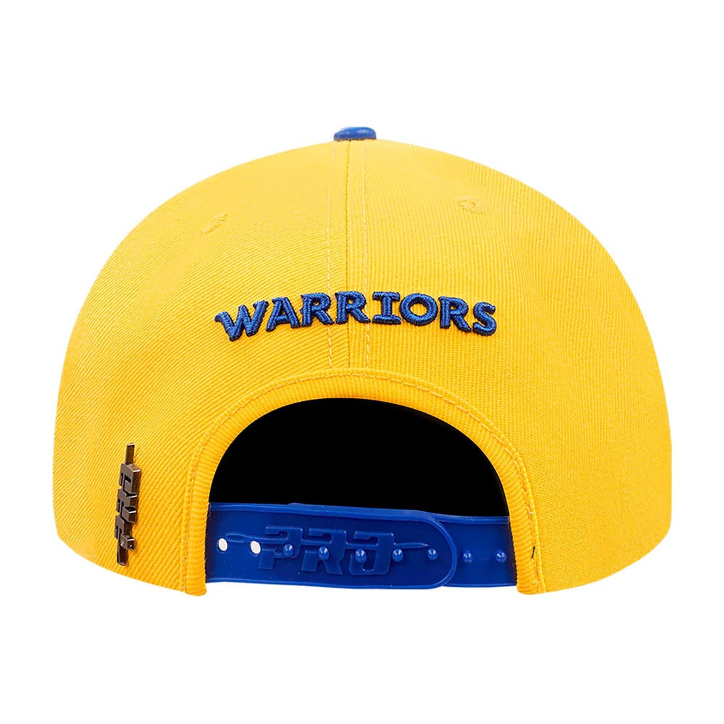 Golden State Warriors Pro Standard Logo Morph Snapback Hat - Gold/Royal