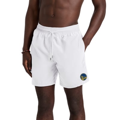 Golden State Warriors Vilebrequin by G-III Solid Swim Trunks - White