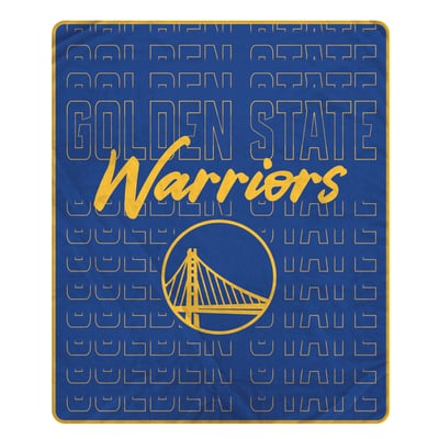 Golden State Warriors Pegasus Echo Script Fade 50" x 60" Ultra Soft Throw Blanket