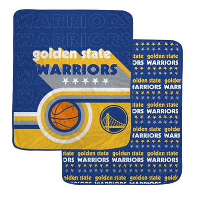 Golden State Warriors Pegasus Retro Baller Double-Sided 60" x 70" Ultra Cozy Blanket