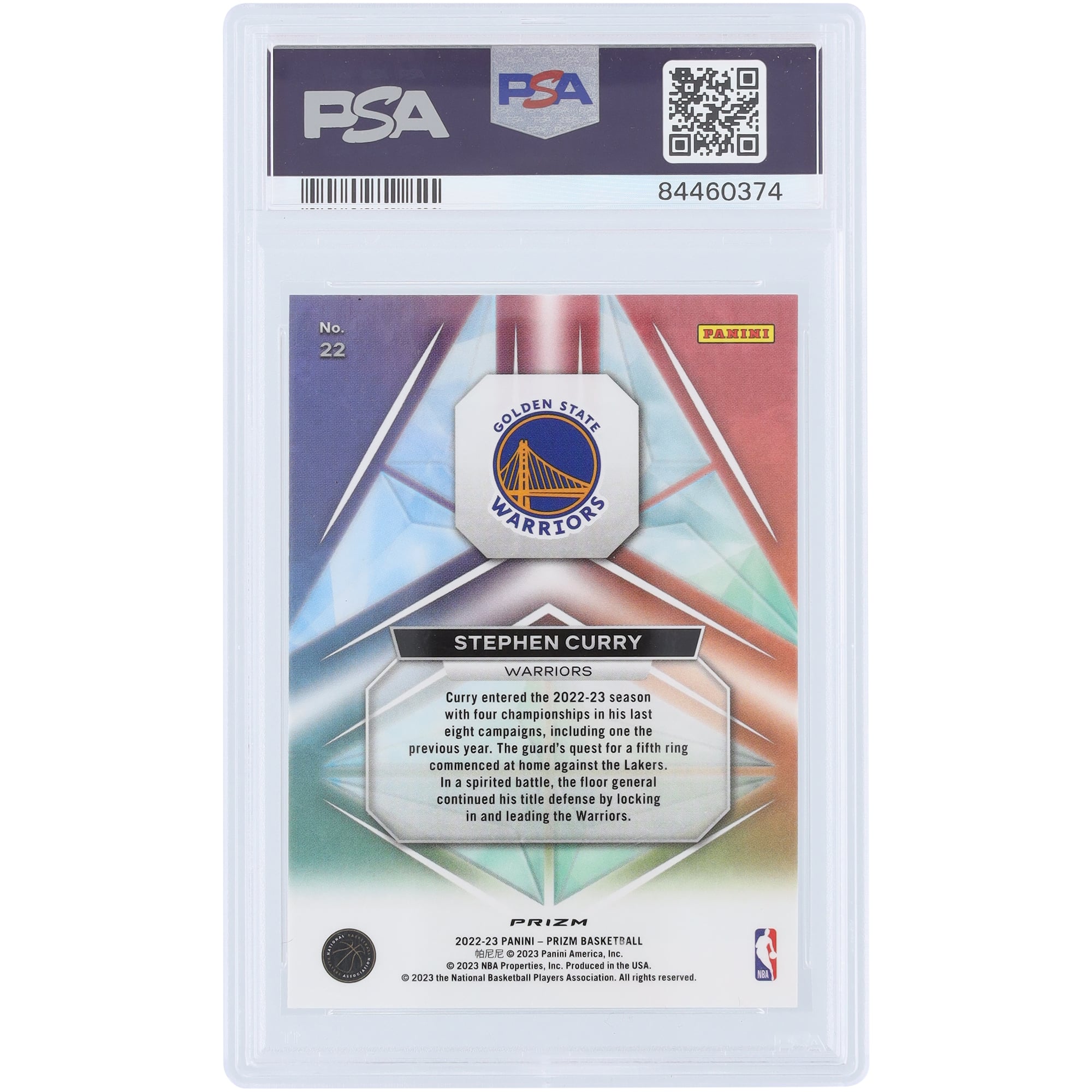 NBA STEPHEN CURRY SILVER PRIZM 2014-15 PANINI SELECT BASKETBALL 