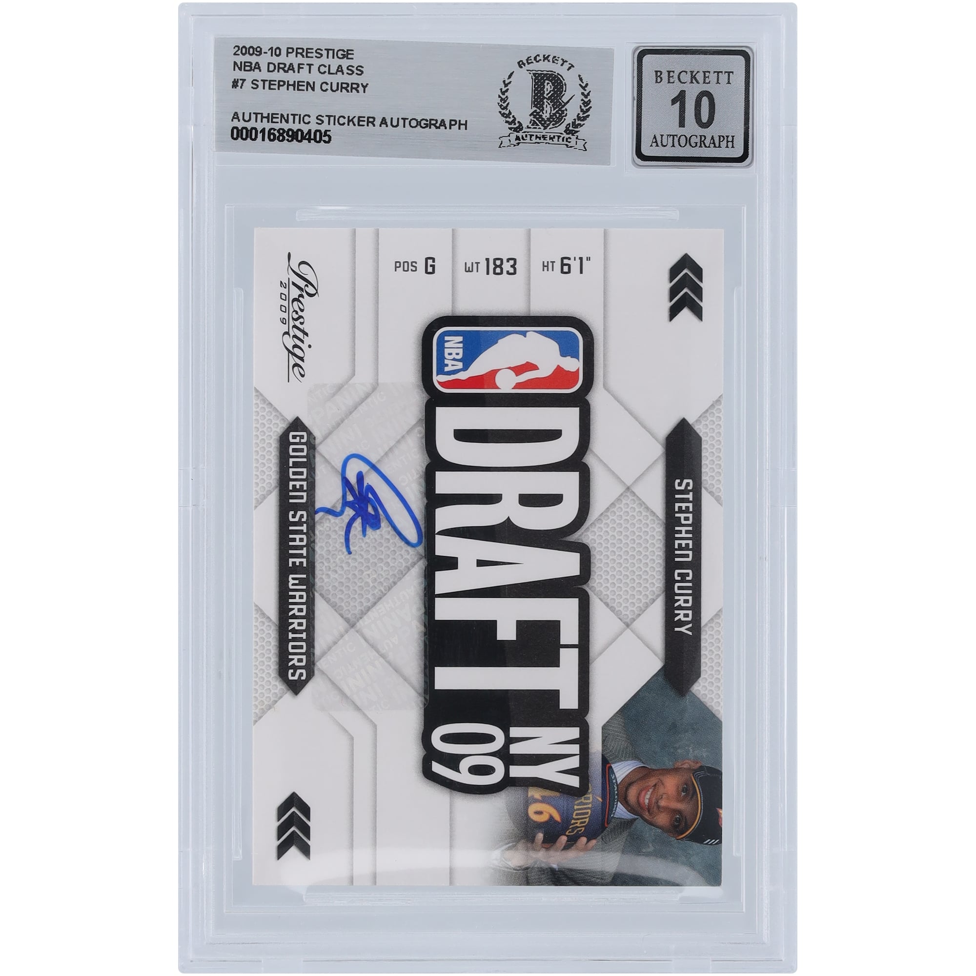 Stephen Curry Golden State Warriors Autographed 2009-10 Panini 