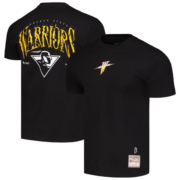 Unisex Golden State Warriors Black SUGA x NBA by Mitchell & Ness 