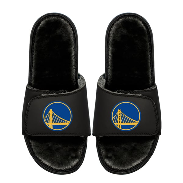 Golden State Warriors ISlide Unisex Logo Fur Slide Sandals display picture 1