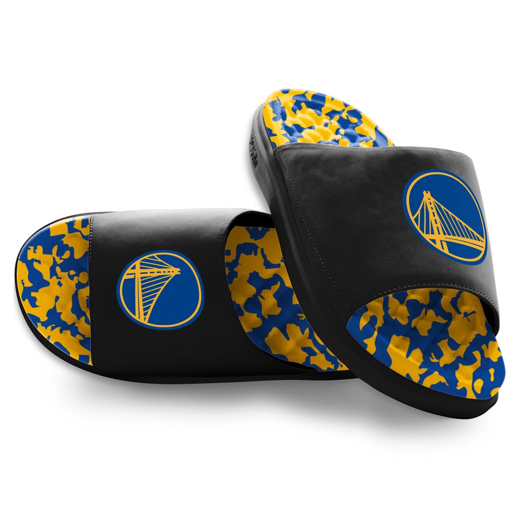 GOLDEN STATE WARRIORS Slip on Sandals Youth ISlide Black Golden State Warriors Primary Motive  main image 4