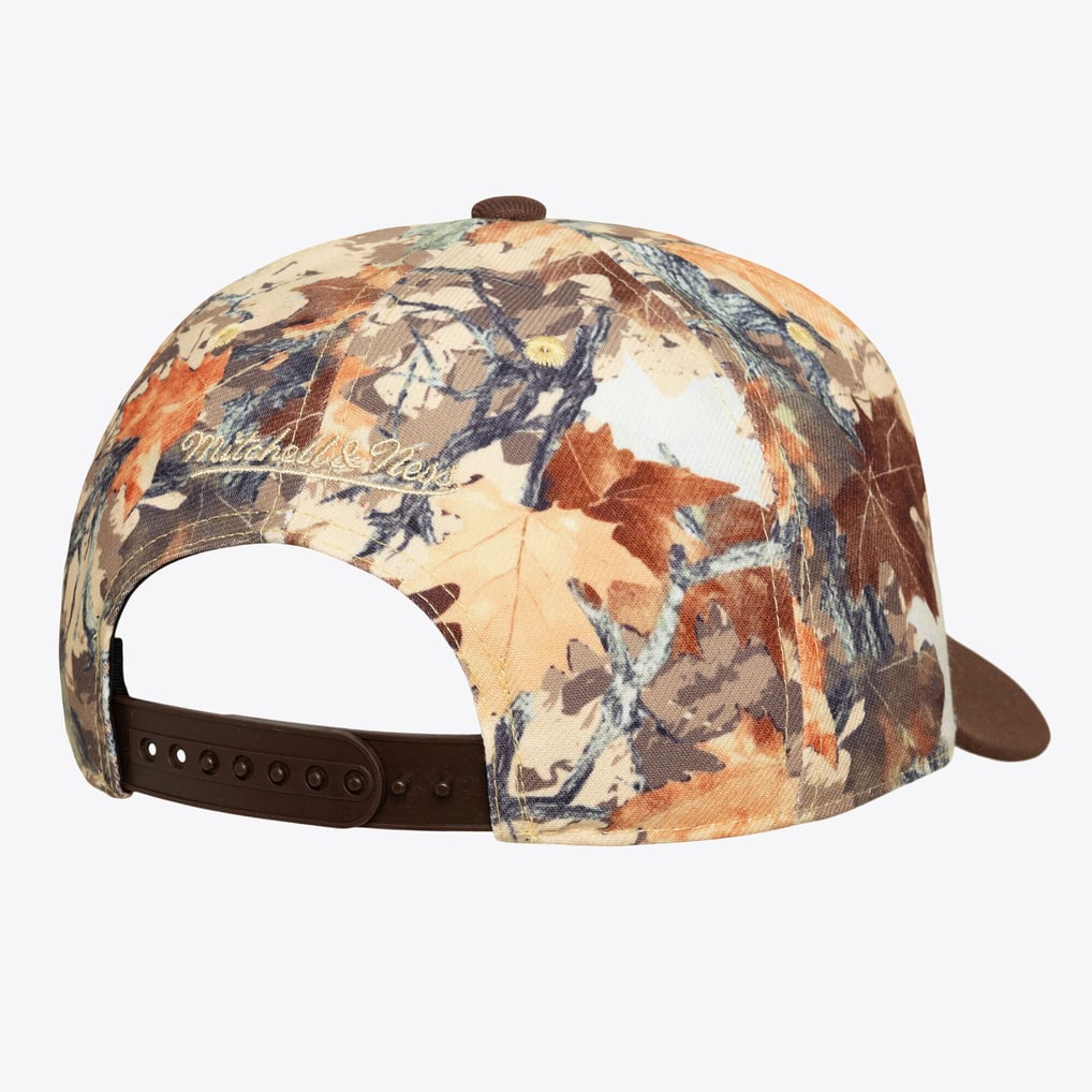 Golden State Warriors Mitchell & Ness Unisex Leaf Camo Pro Adjustable Hat - Camo
