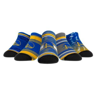 Golden State Warriors Rock Em Unisex Super Fan 5-Pack Low-Cut Socks - 