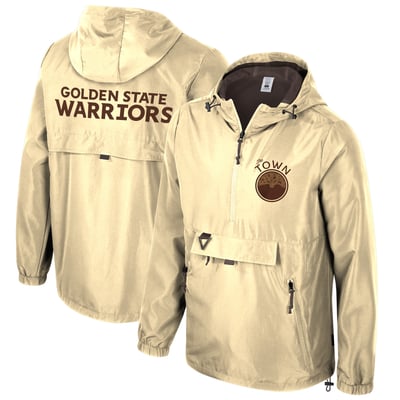  Golden State Warriors Stadium Essentials Unisex 2025/26 City Edition Compete Quarter-Zip Hoodie Jacket - Tan