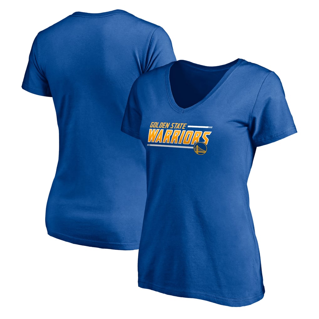 Golden State Warriors Fanatics Women's Mascot In Bounds V-Neck T-Shirt - Royal