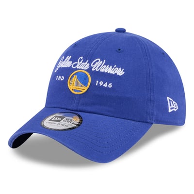 Golden State Warriors New Era Women's Script Casual Classic Adjustable Hat - Royal