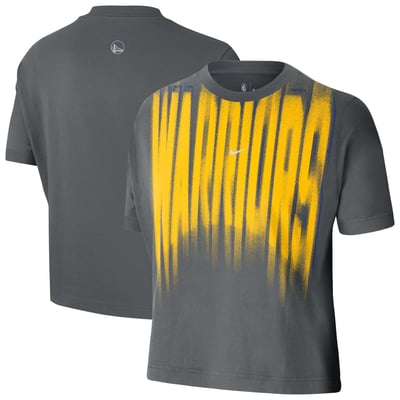  Golden State Warriors Nike Women's 2026/27 Standard Issue Game Theater Team Anthem T-Shirt - Gray