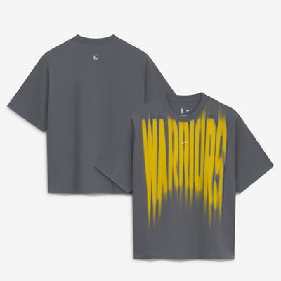  Golden State Warriors Nike Women's 2026/27 Standard Issue Game Theater Team Anthem T-Shirt - Gray