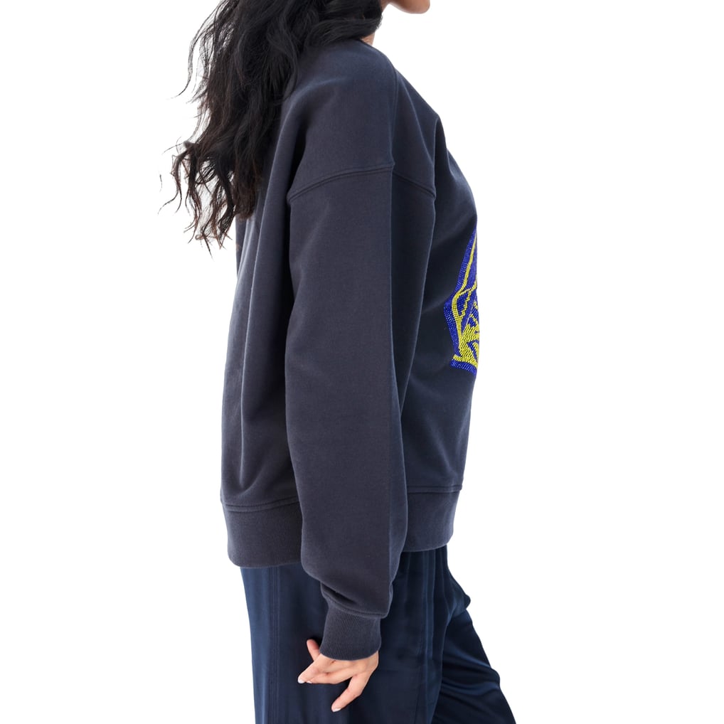 Golden State Warriors Terez Women's Gemstone Logo Pullover Sweatshirt - Black