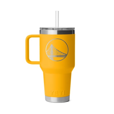 Golden State Warriors YETI 35oz. Rambler 2.0 Straw Mug