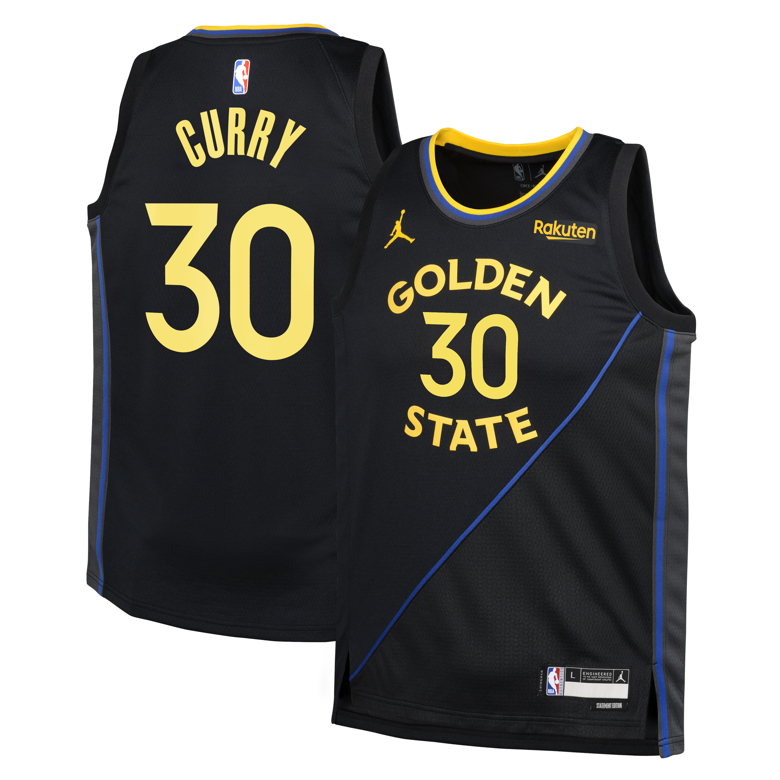 Stephen Curry Golden State Warriors Youth Swingman Player Jersey Statement Edition Black