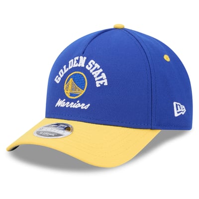 Golden State Warriors New Era Youth Arch 9FORTY A-Frame M-Crown Adjustable Hat - Royal