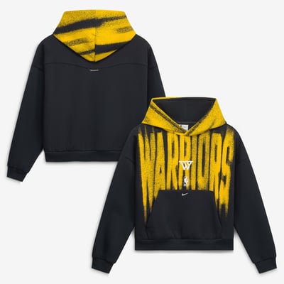  Golden State Warriors Nike Youth 2026/27 Standard Issue Authentic Wordmark Fleece Pullover Hoodie - Black