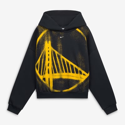  Golden State Warriors Nike Youth 2026/27 Standard Issue Practice Icon Fleece Pullover Hoodie - Black