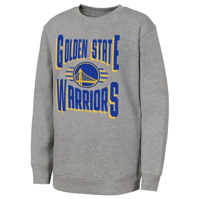 Golden State Warriors Outerstuff Youth Jet Stream Sweatshirt - Gray