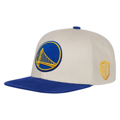 Golden State Warriors Outerstuff Youth Stacks Snapback Hat - Natural/Royal