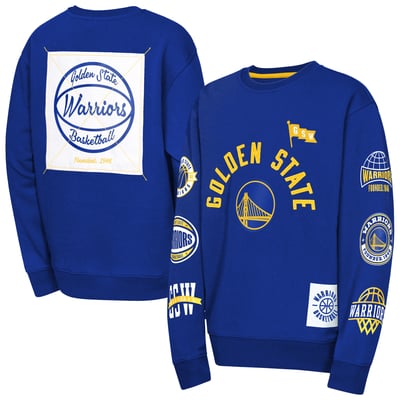 Golden State Warriors Outerstuff Youth Decorated Honor Sweatshirt - Royal