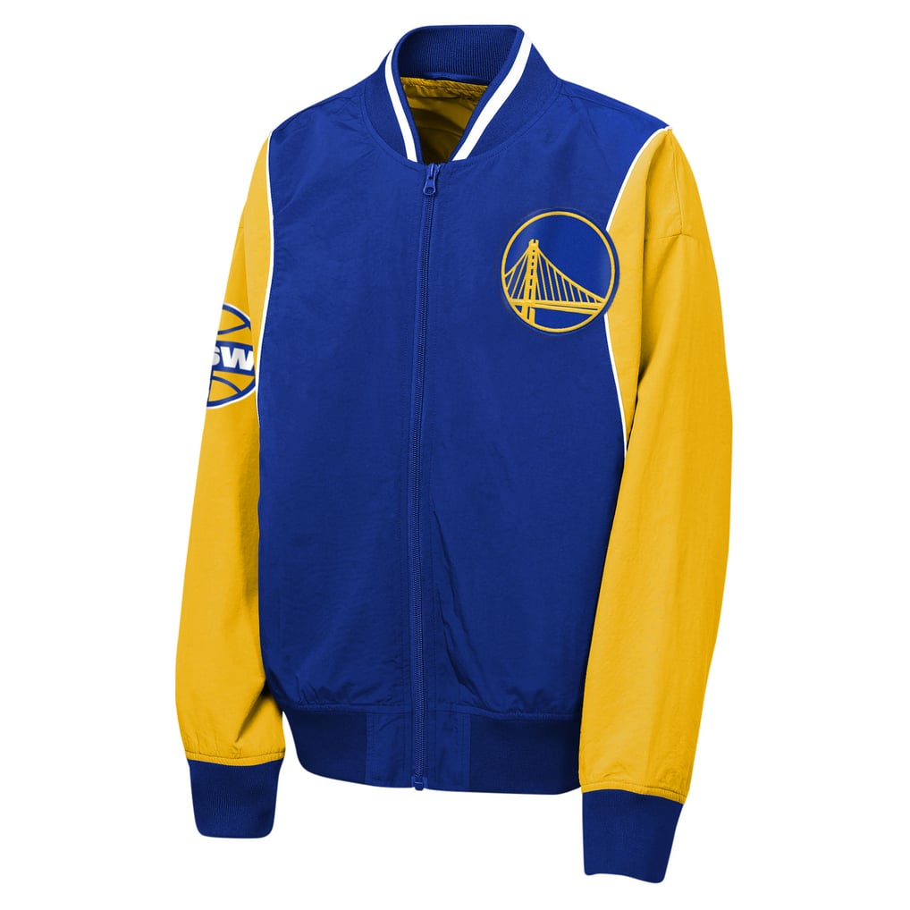 Golden State Warriors Outerstuff Youth Two-Pointer Full-Zip Windbreaker - Royal/Gold