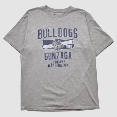 Gonzaga Bulldogs Champion 2010s T-shirt - Heather Gray - M by Fanatics Real Vintage