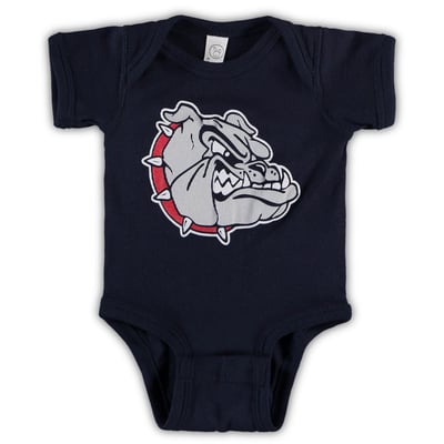 Gonzaga Bulldogs Two Feet Ahead Infant Big Logo Bodysuit - Navy
