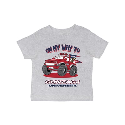 Gonzaga Bulldogs Vive La Fete Infant On My Way T-Shirt - Gray