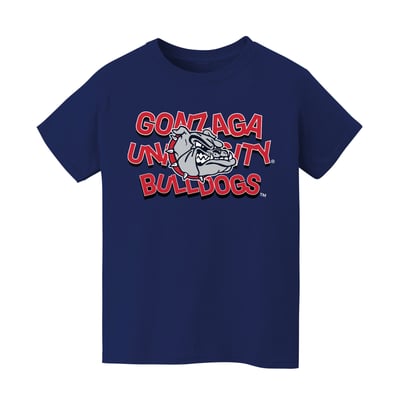 Gonzaga Bulldogs Vive La Fete Infant Mascot & Name T-Shirt - Navy