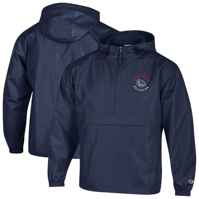 Gonzaga Bulldogs Champion Embroidered Packable Jacket - Navy