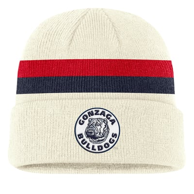 Gonzaga Bulldogs Nike Legacy Lettered Cuffed Knit Hat - Cream