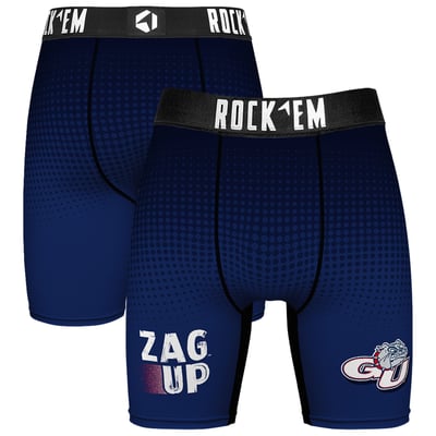  Gonzaga Bulldogs Rock Em Slogan Boxer Briefs - Navy