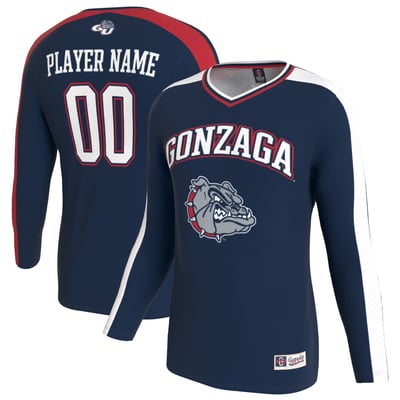  Gonzaga Bulldogs GameDay Greats Unisex Lightweight Collegiate Women's Volleyball NIL Pick-A-Player Fashion Jersey - Navy