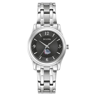 Gonzaga Bulldogs Bulova Women's Corporate Collection Stainless Steel Watch - Black