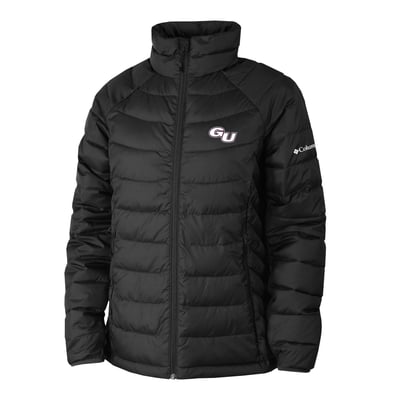  Gonzaga Bulldogs Columbia Women's Powder Lite II Omni-Heat Raglan Full-Zip Jacket - Black
