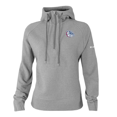  Gonzaga Bulldogs Columbia Women's Swingcraft Fleece Hoodie - Gray