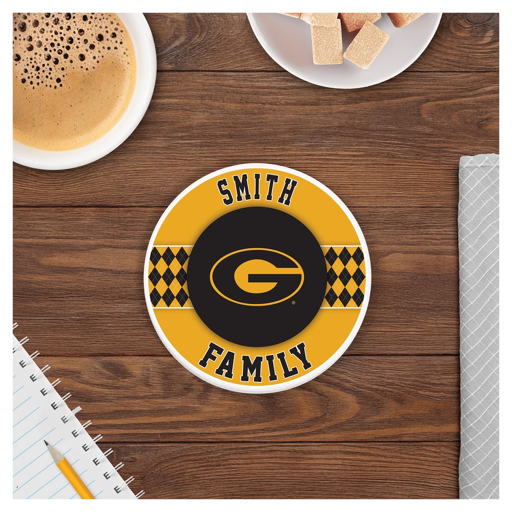 Grambling Tigers 4" Personalized Circular Coasters 4-Pack Set